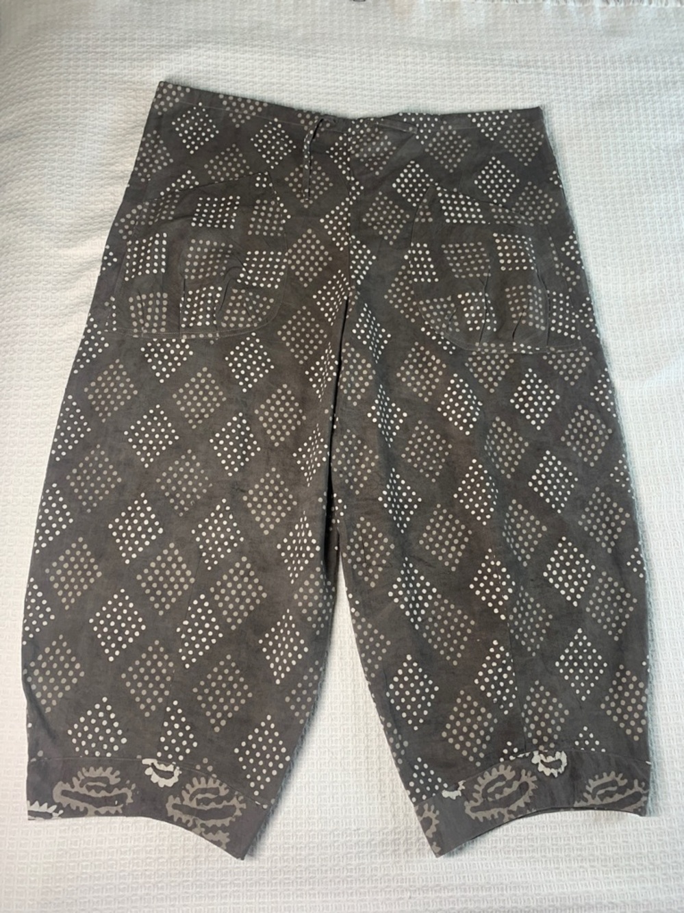 Blu Nomad cotton hand printed and dyed “Patrick Pant” size L-XL